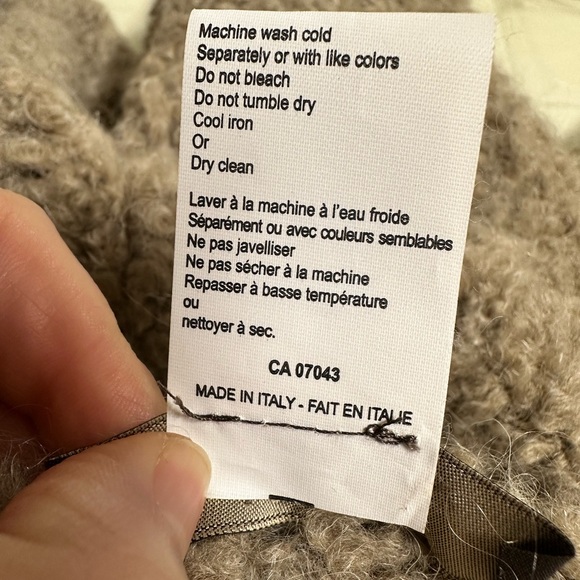 LO. RI. Sweater Made in Italy cropped style bolero shrug open front - Picture 10 of 12